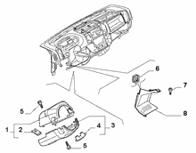 70502-060 STEERING COLUMN GUARDS