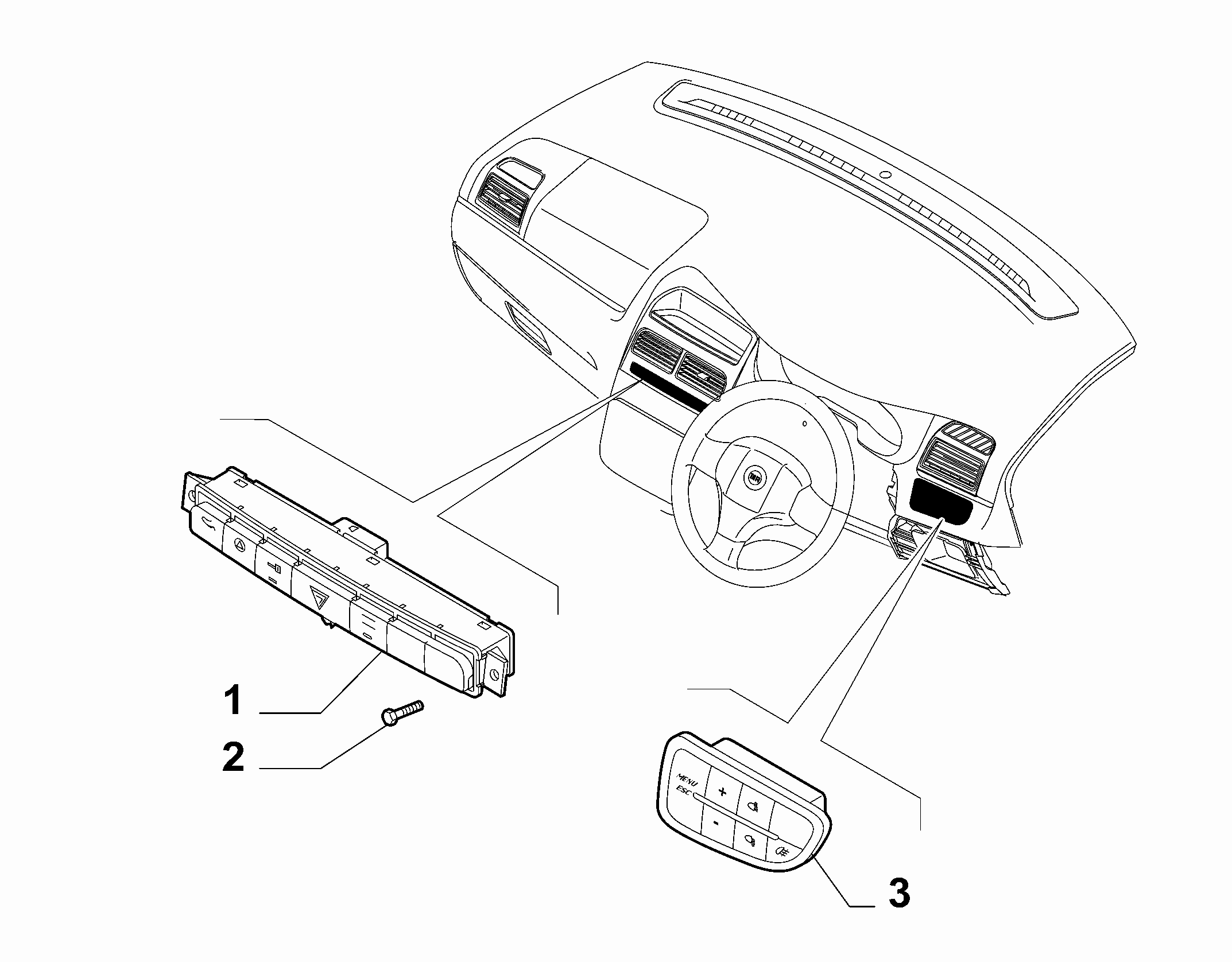55503-020 DASHBOARD SWITCH