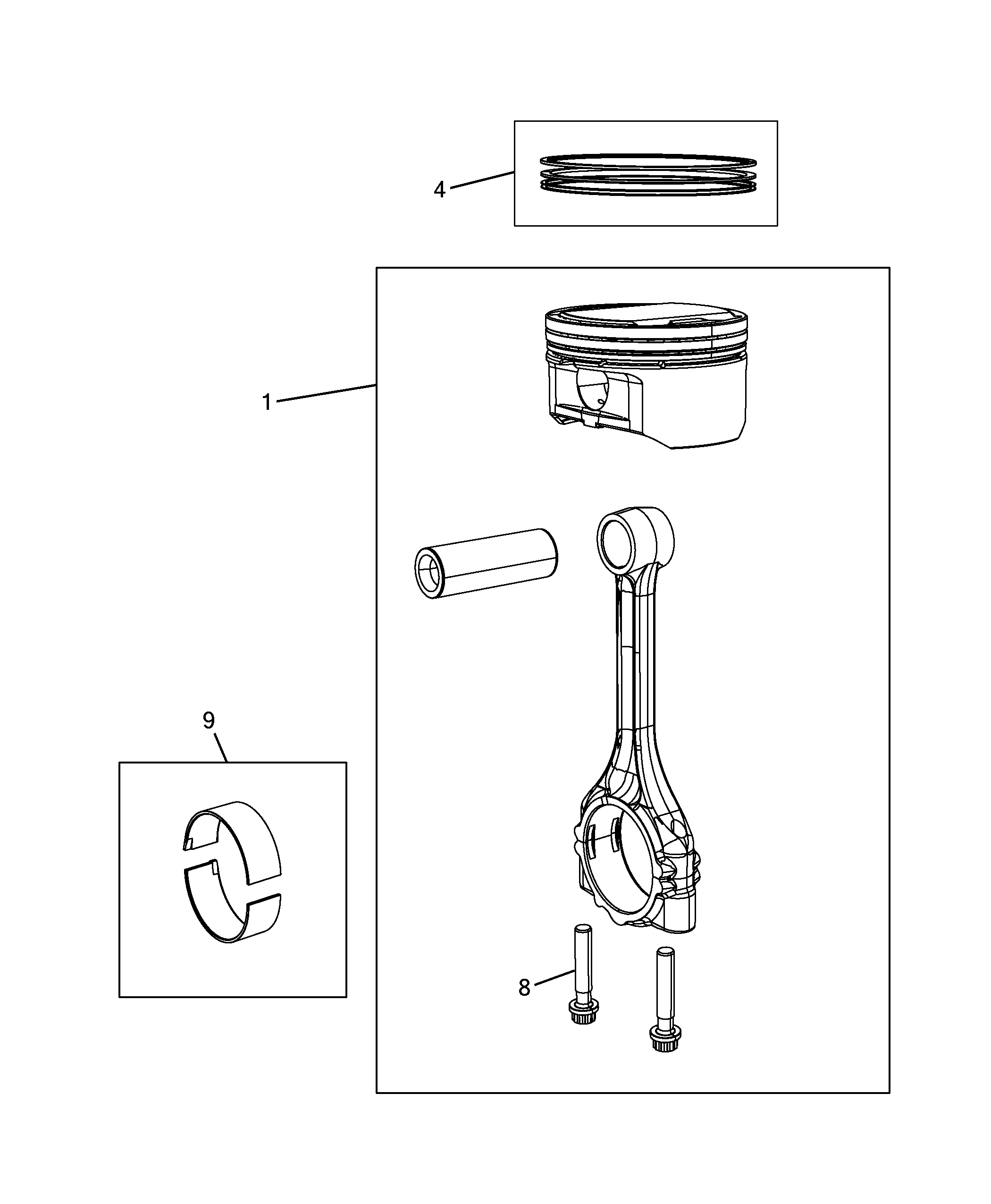 10105-020 PISTONS AND RINGS