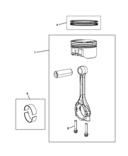 10105-020 PISTONS AND RINGS 