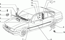 70712/00 НАРУЖНЫЕ НАКЛАДКИ И УПЛОТНИТЕЛИ 