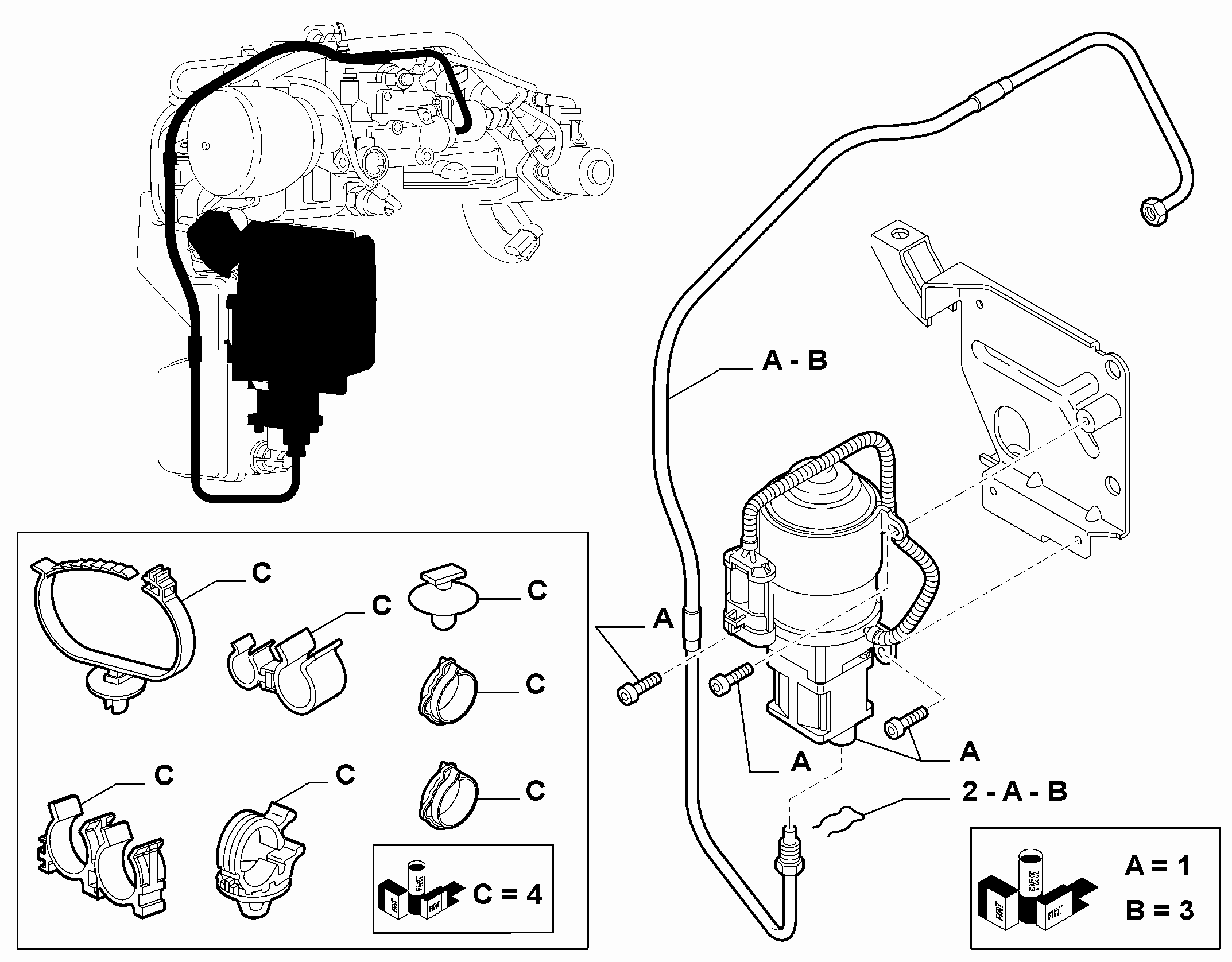 21200-090 GEARBOX CONTROL MODULE, PIPING, BRACKETS AND CLIPS
