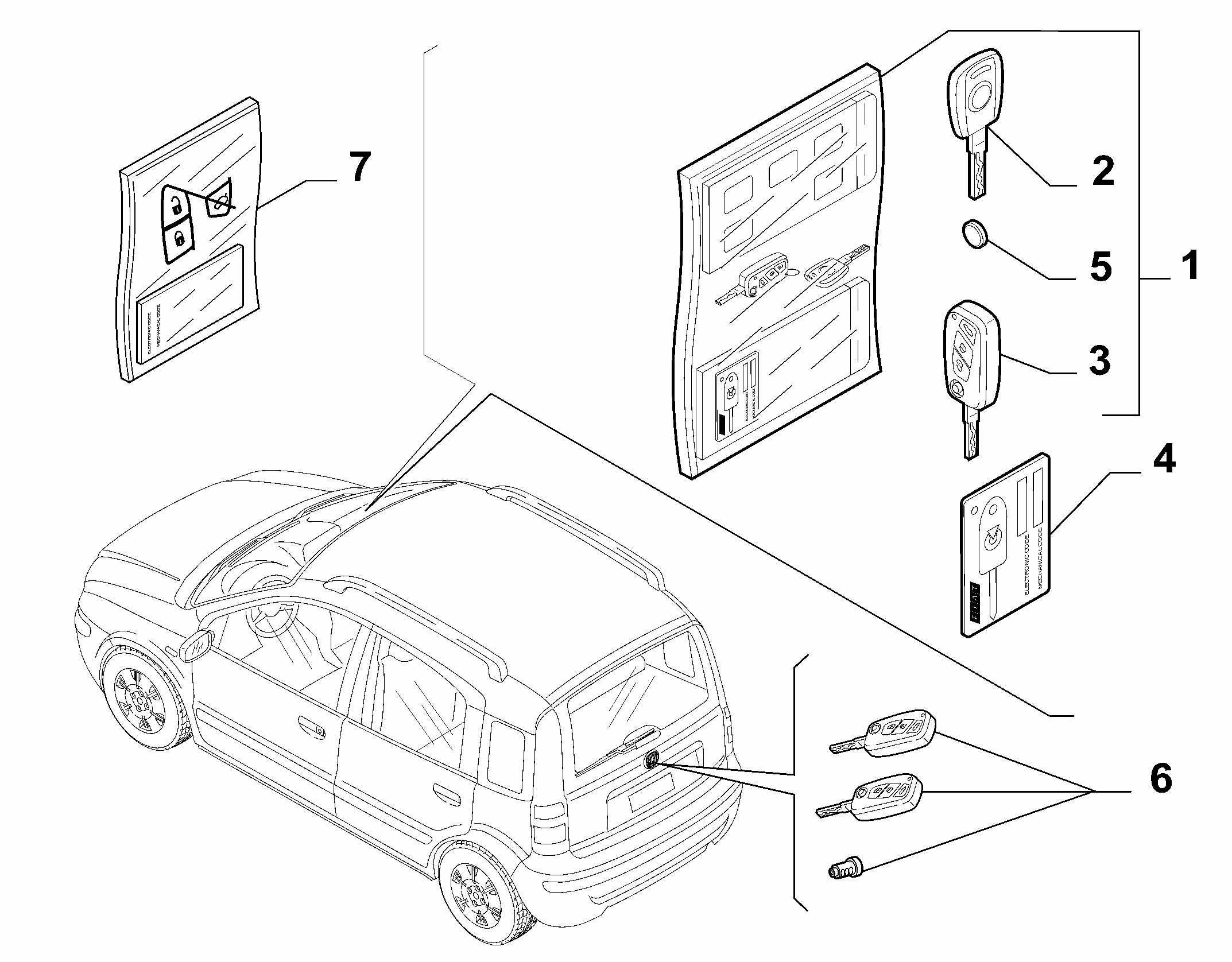 55202-020 KEY KIT AND OPENING SYSTEM