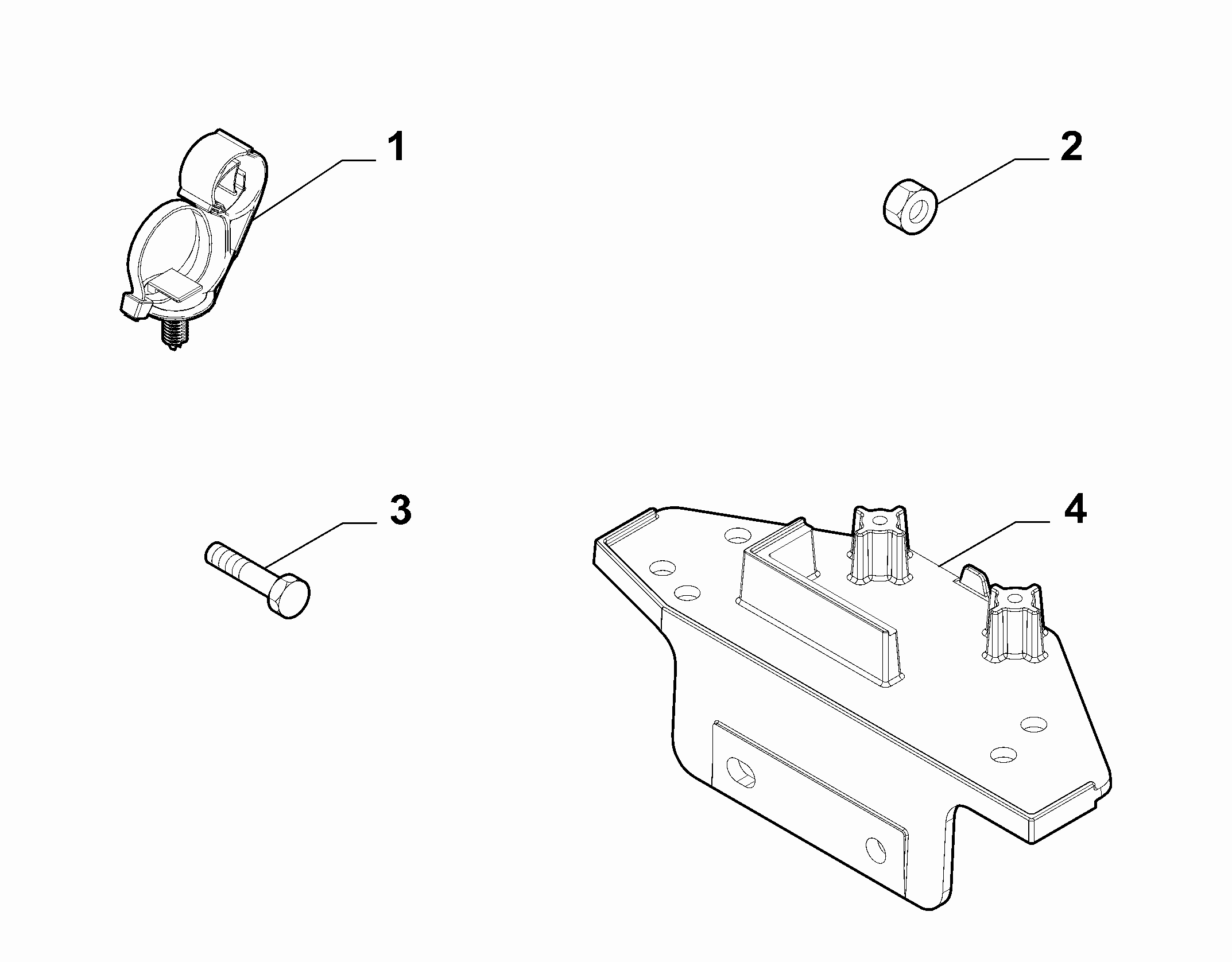 55527-020 DASHBOARD CABLE SET FASTENERS