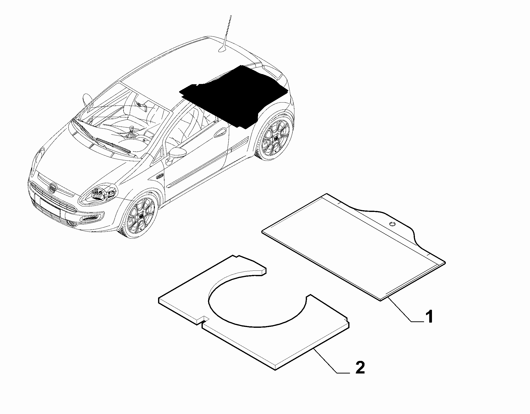70526-030 TRUNK MATS
