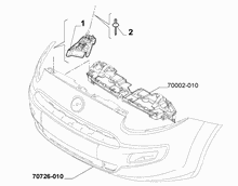 70726-020 FRONT BUMPER CLAMPS