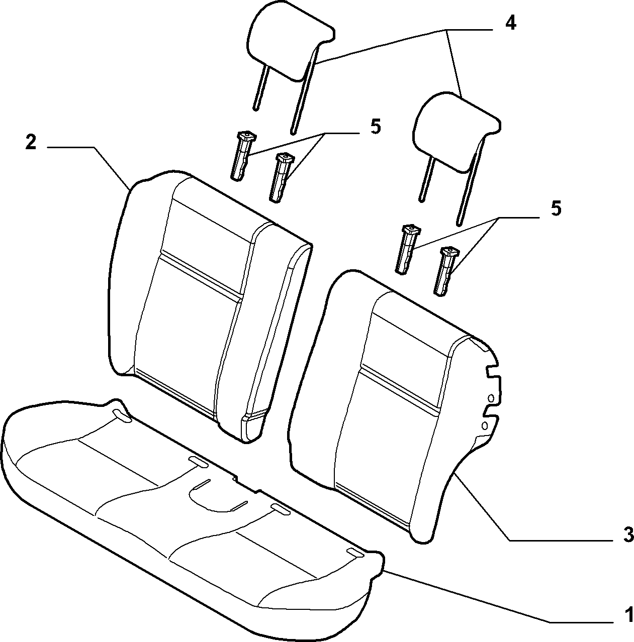 70615/09 REAR SEAT LINING