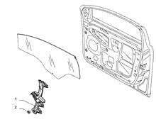 70129-040 FRONT ELECTRIC WINDOW 