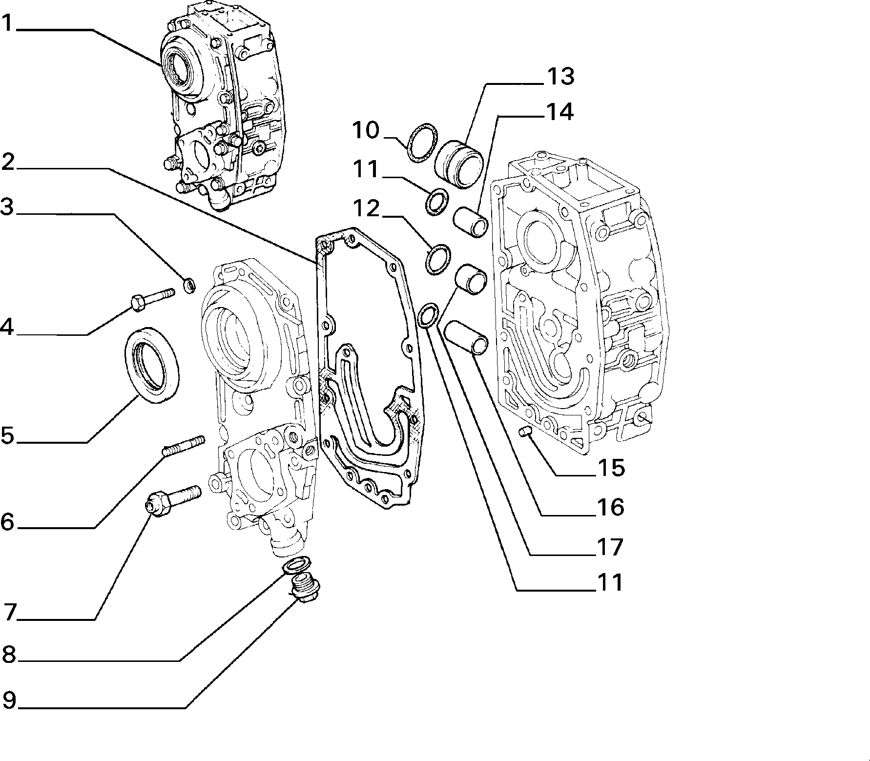 10102/00 КАРТЕР И КРЫШКИ БЛОКА ЦИЛ.