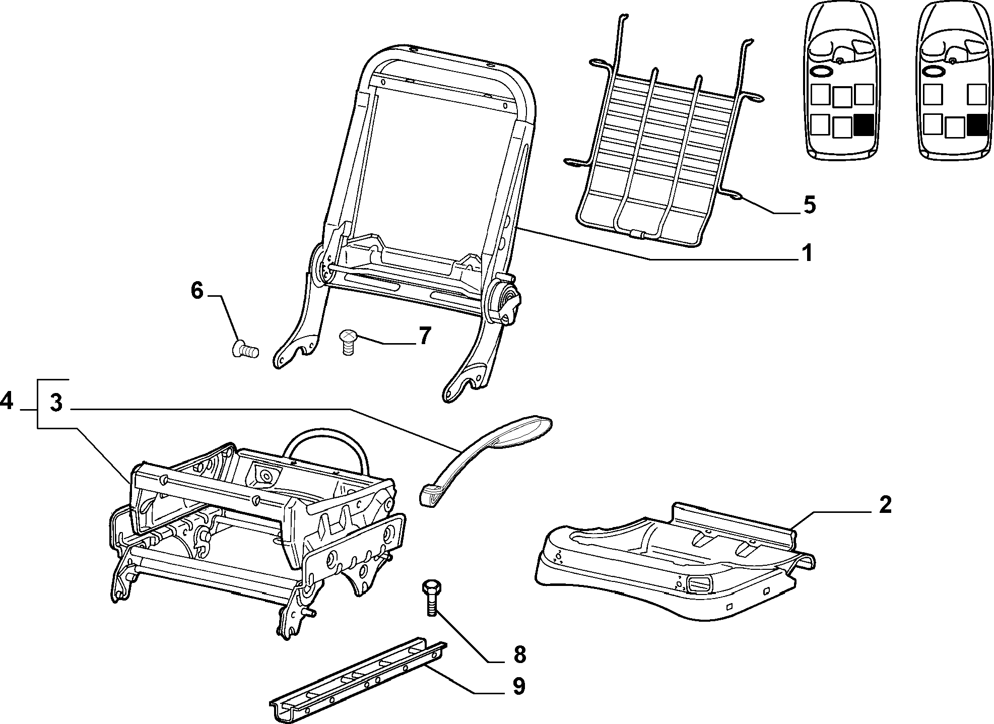 70613/01 REAR SEAT