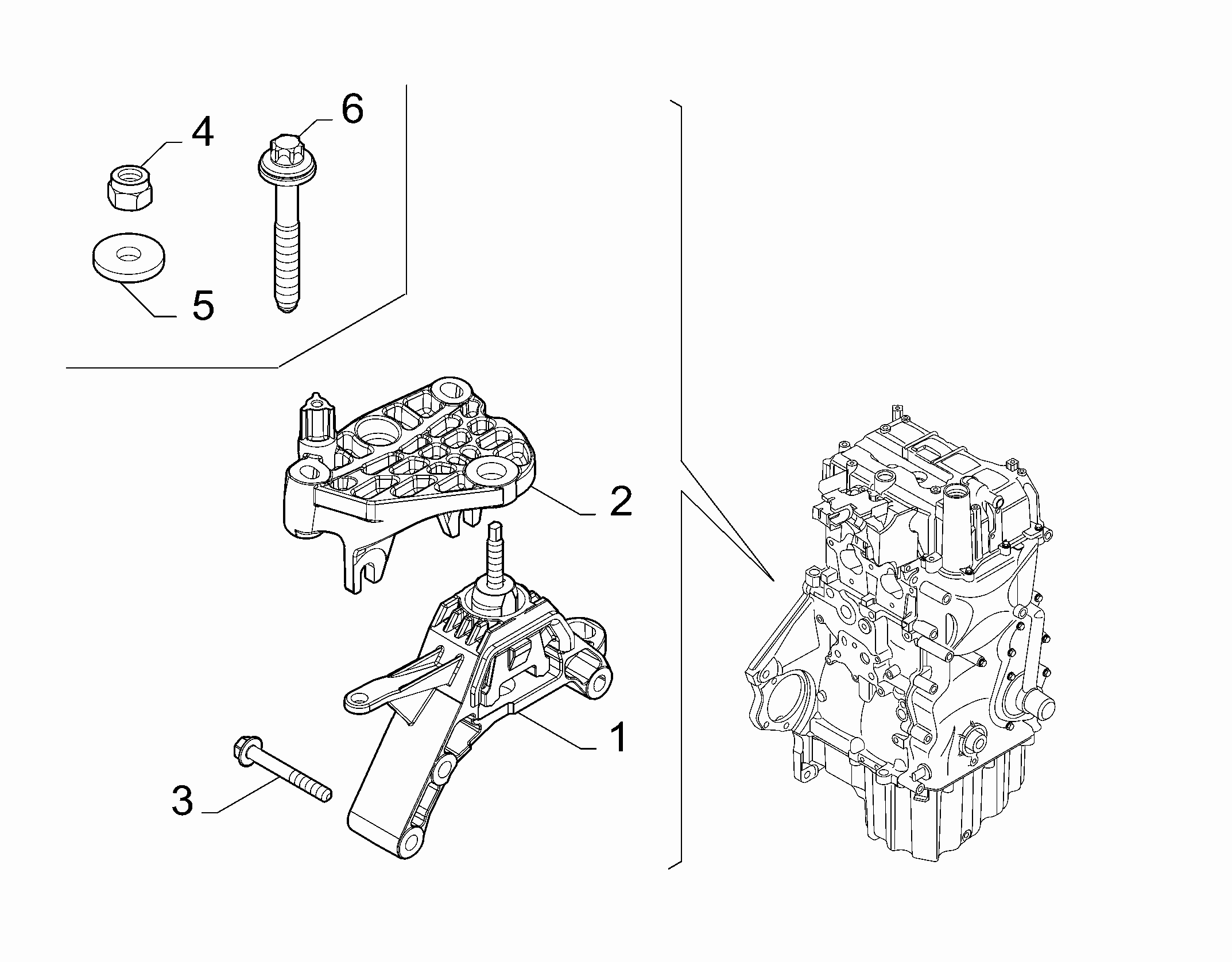 10002-020 GEARBOX INLET SCREW ANCHOR SUSPENSION