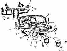 70502-010 DASHBOARD INSTRUMENT HOLDER