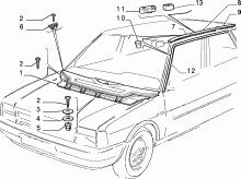 70712/00 НАРУЖНЫЕ НАКЛАДКИ И УПЛОТНИТЕЛИ 