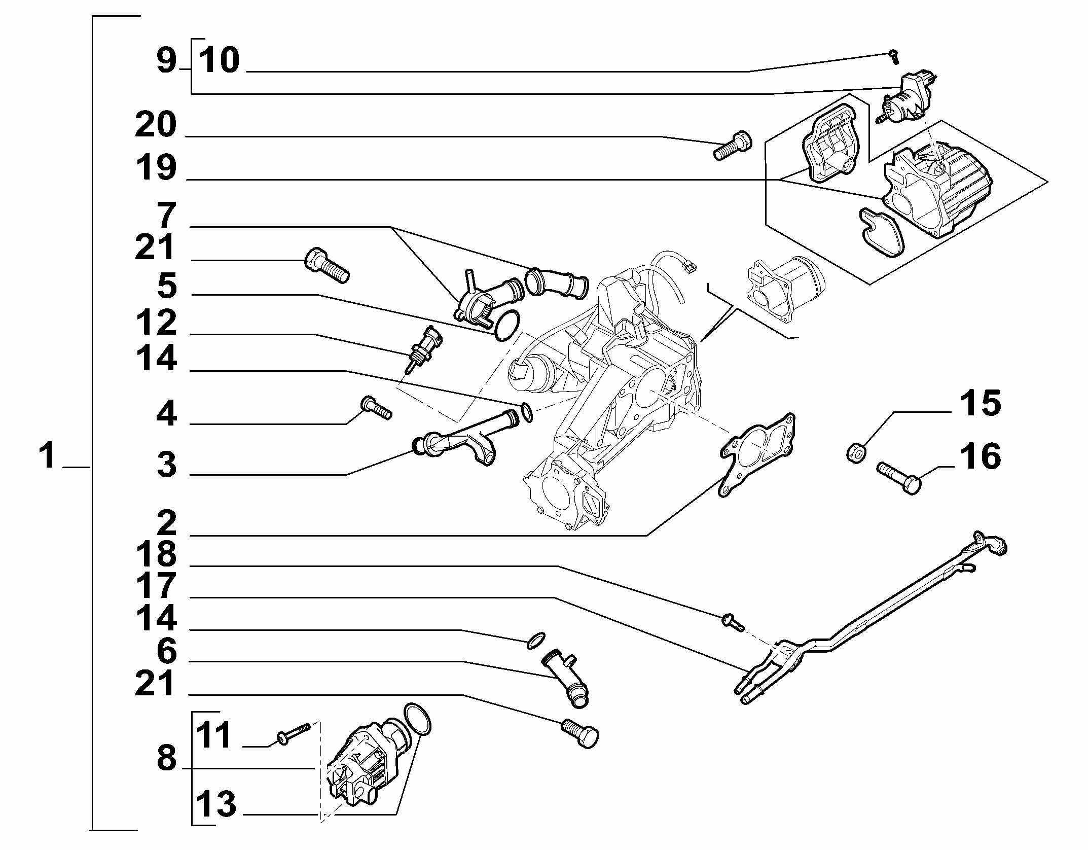 10259-010 OIL COOLER AND EGR VALVE