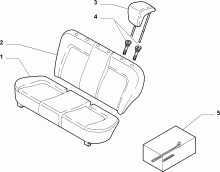 70615/51 REAR SEAT LINING