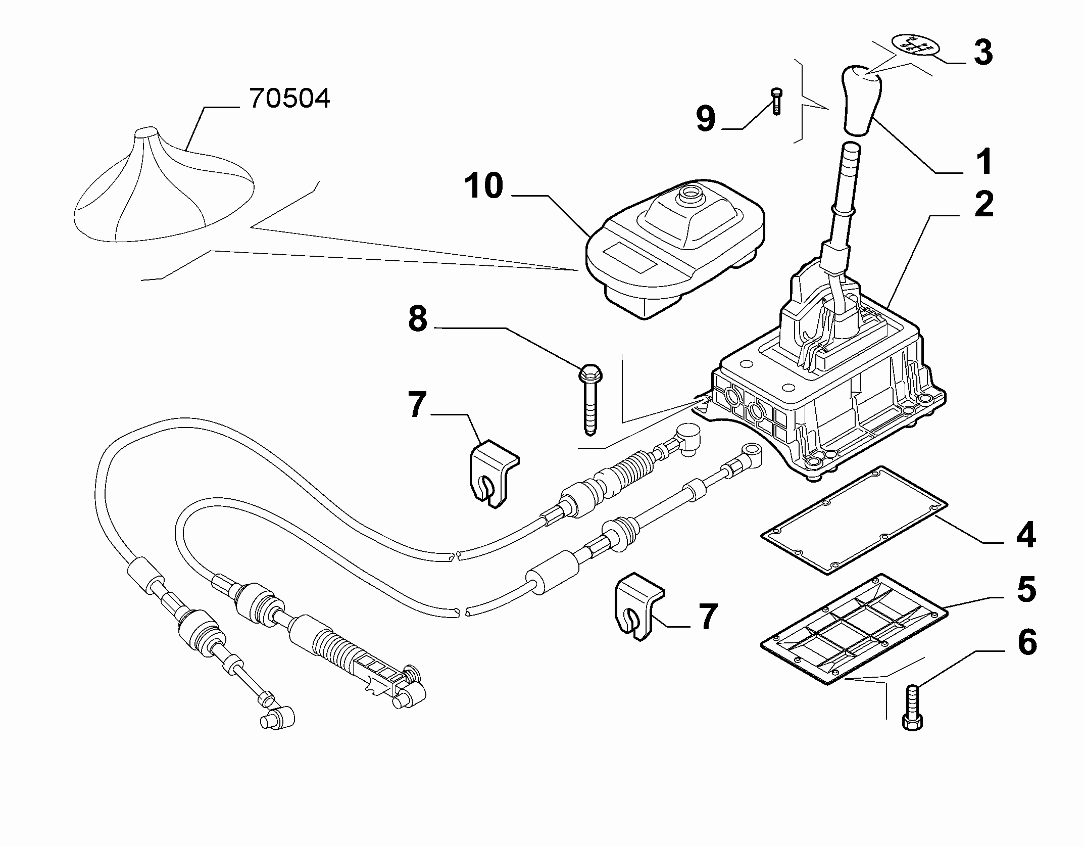 21221-010 GEAR STICK