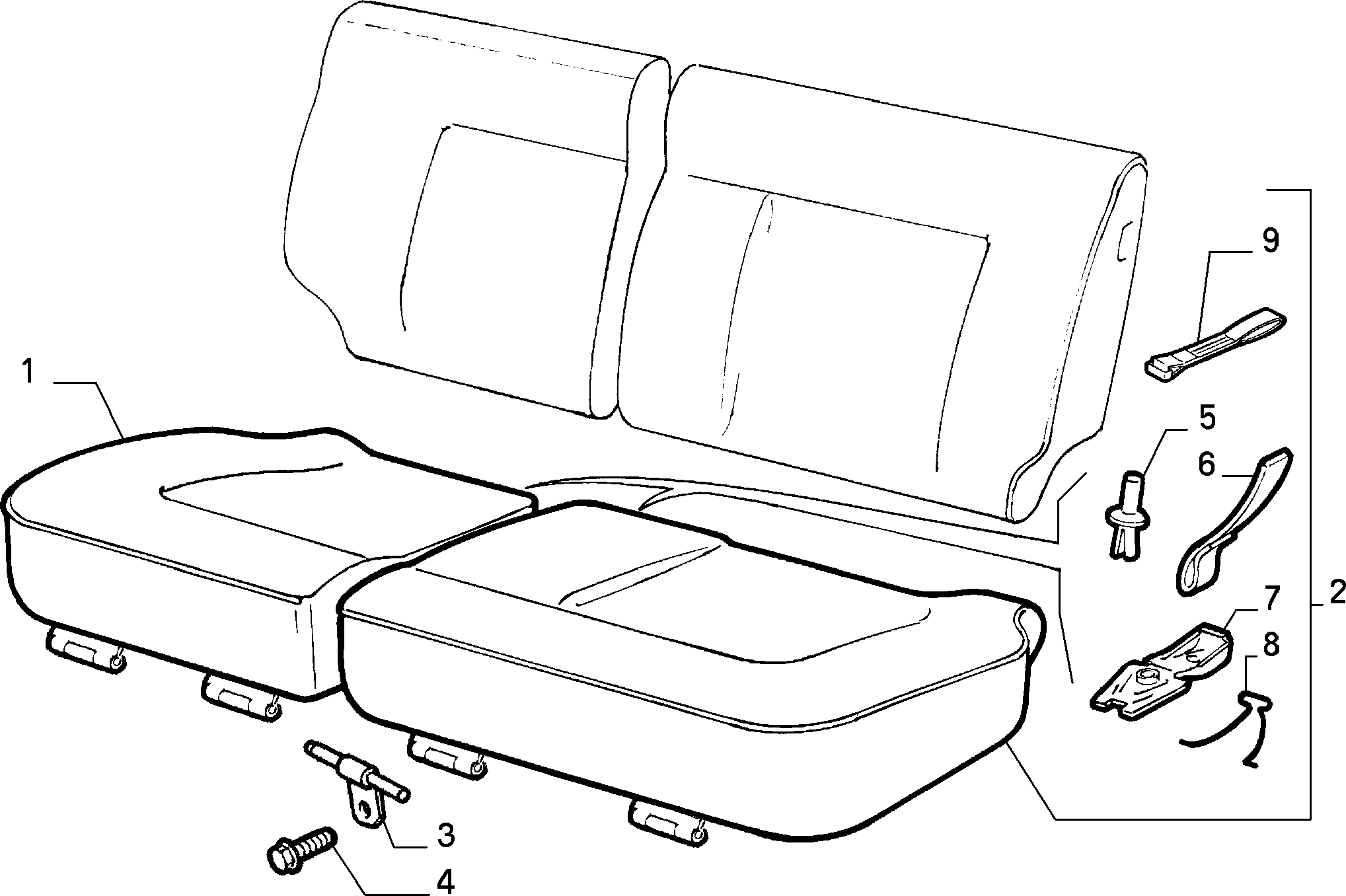 70613/01 REAR SEAT