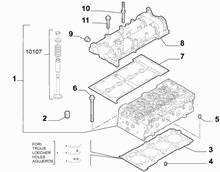 10101-020 CYLINDER HEAD AND GASKETS