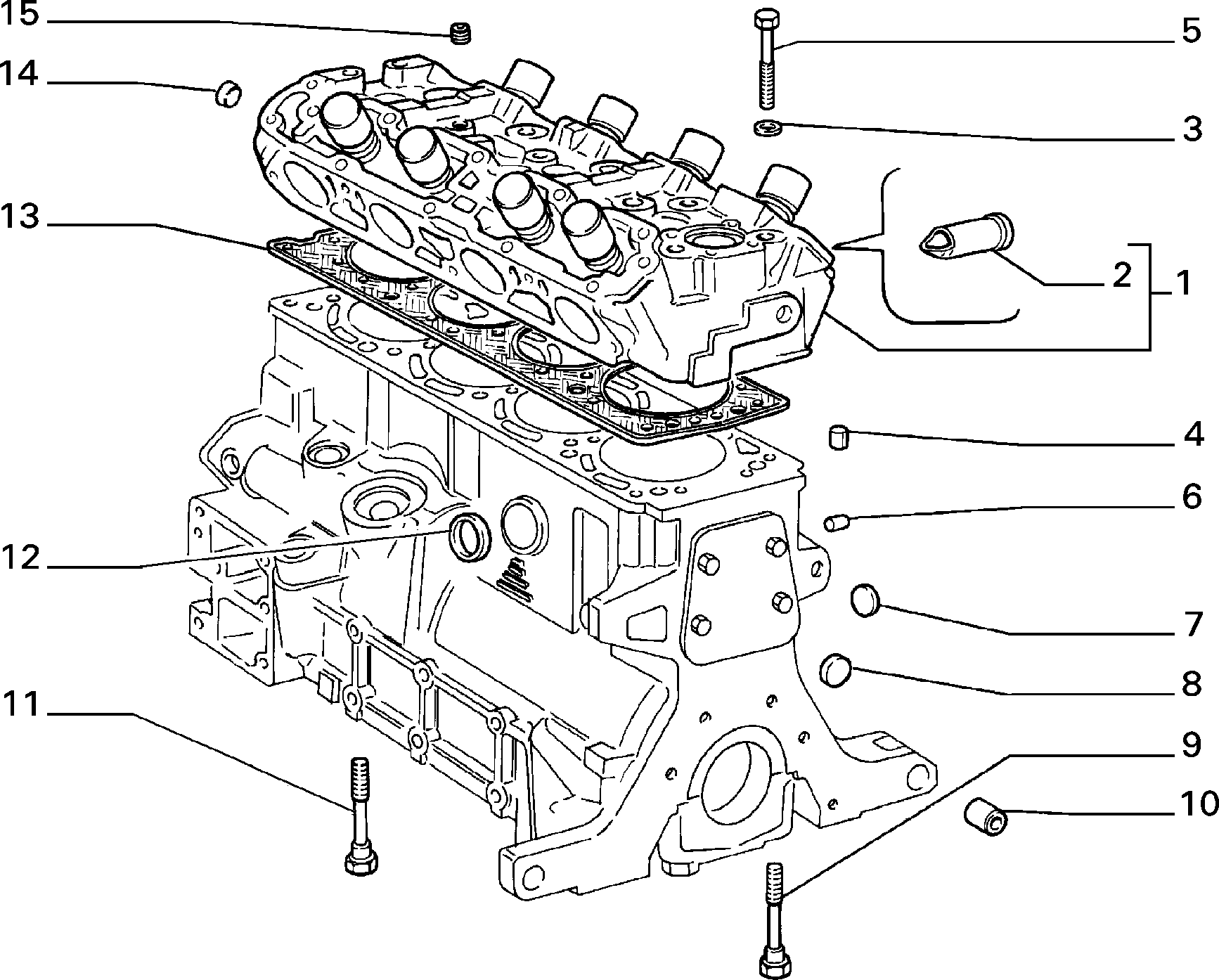 10101/00 БЛОК И ГОЛОВКА ЦИЛИНДРОВ 