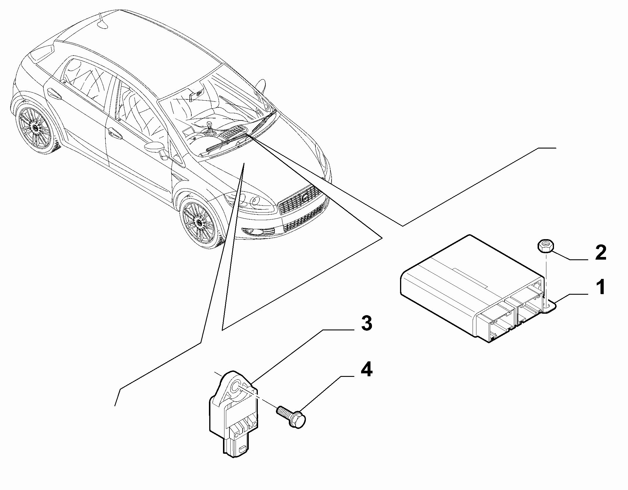 55508-070 REMOTE CONTROL AIRBAG SENSOR