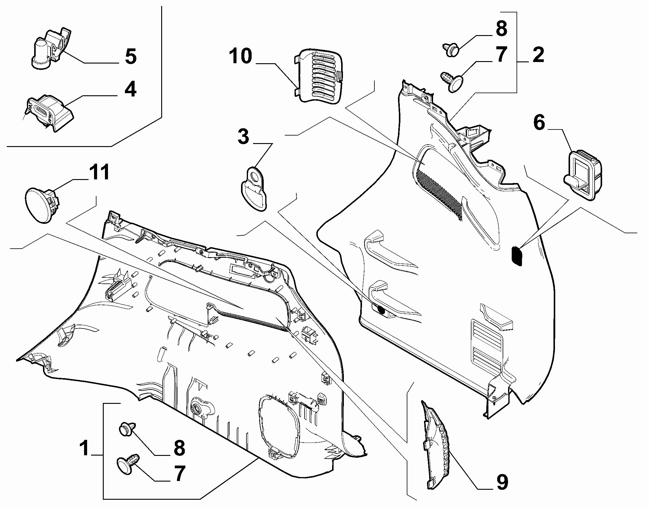 70526-010 BAG STORAGE INTERNAL SIDE LINING