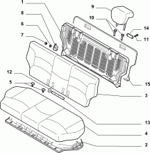 70613/00 REAR SEAT 
