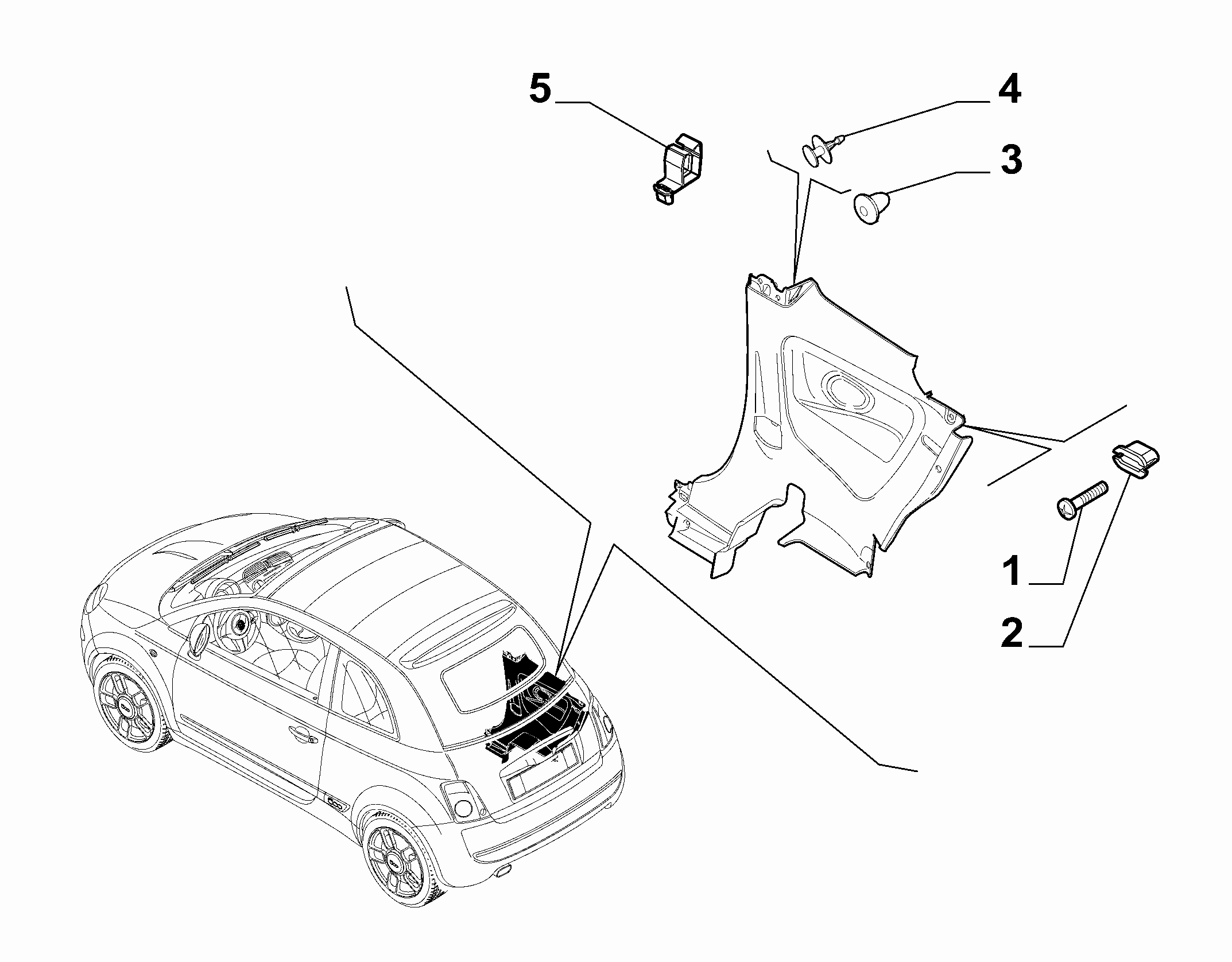 70524-020 REAR SIDE COVERING CLAMPS