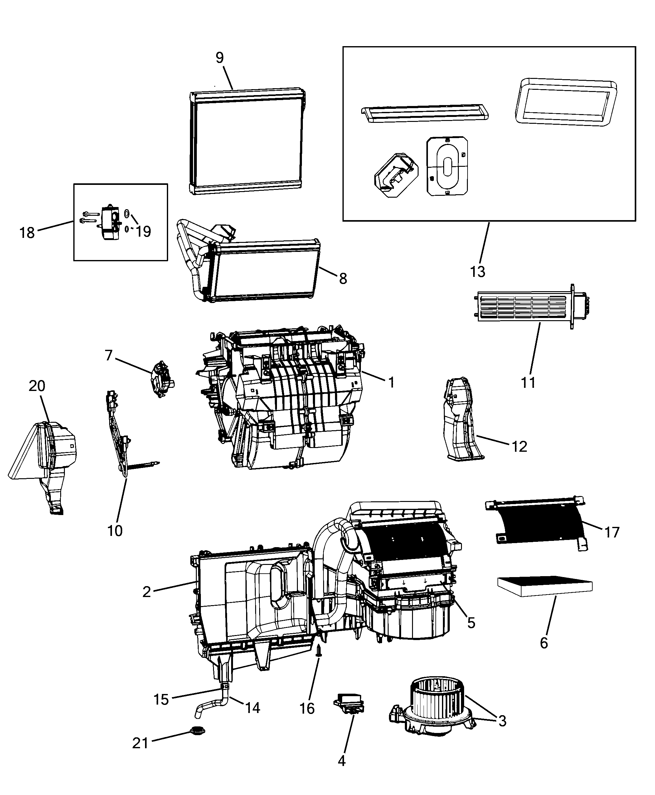 50101-010 HEATER/AIR CON