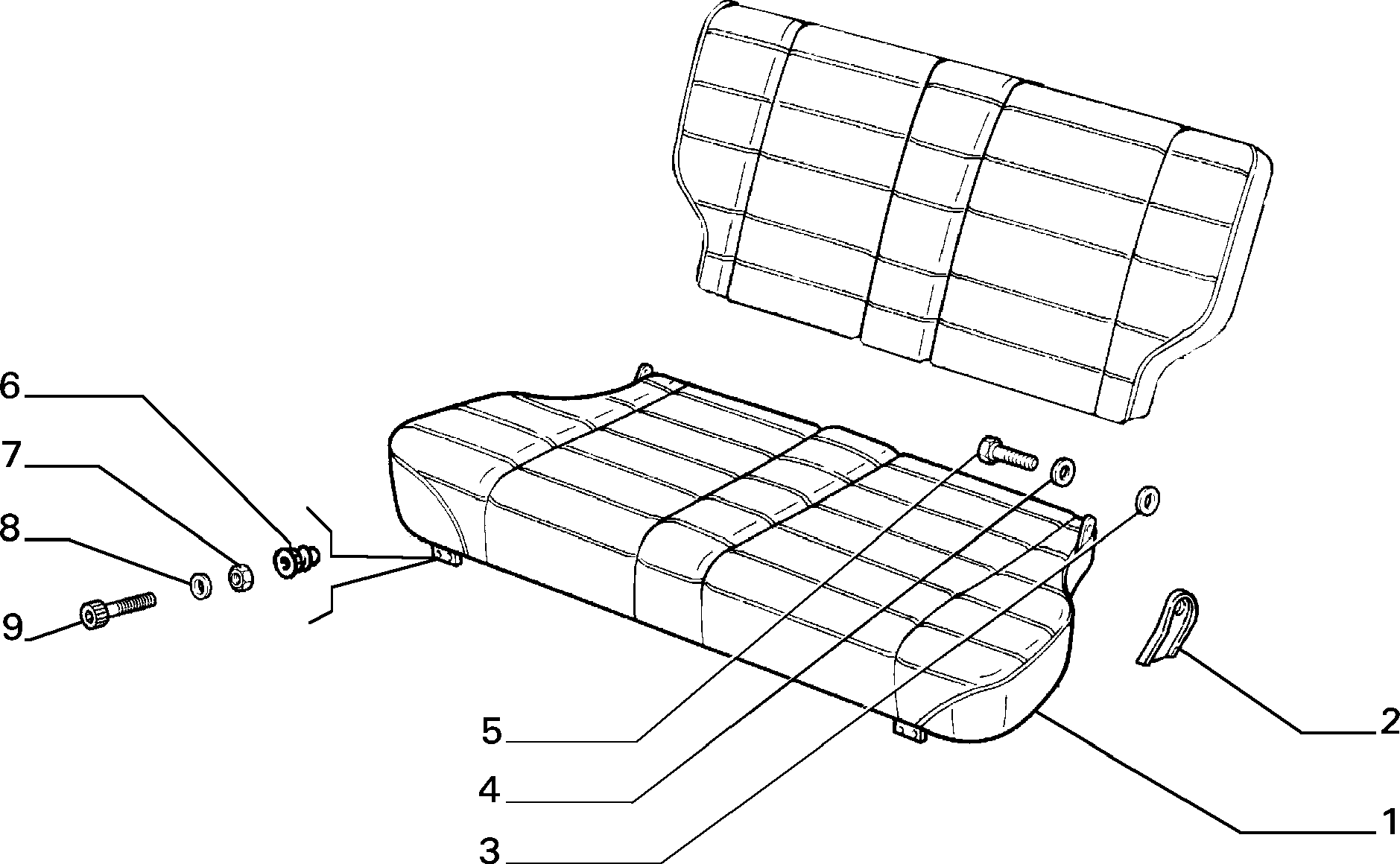70613/00 REAR SEAT