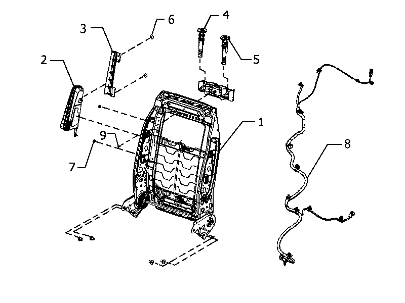 70601-081 FRONT SEAT, PASSENGER SIDE