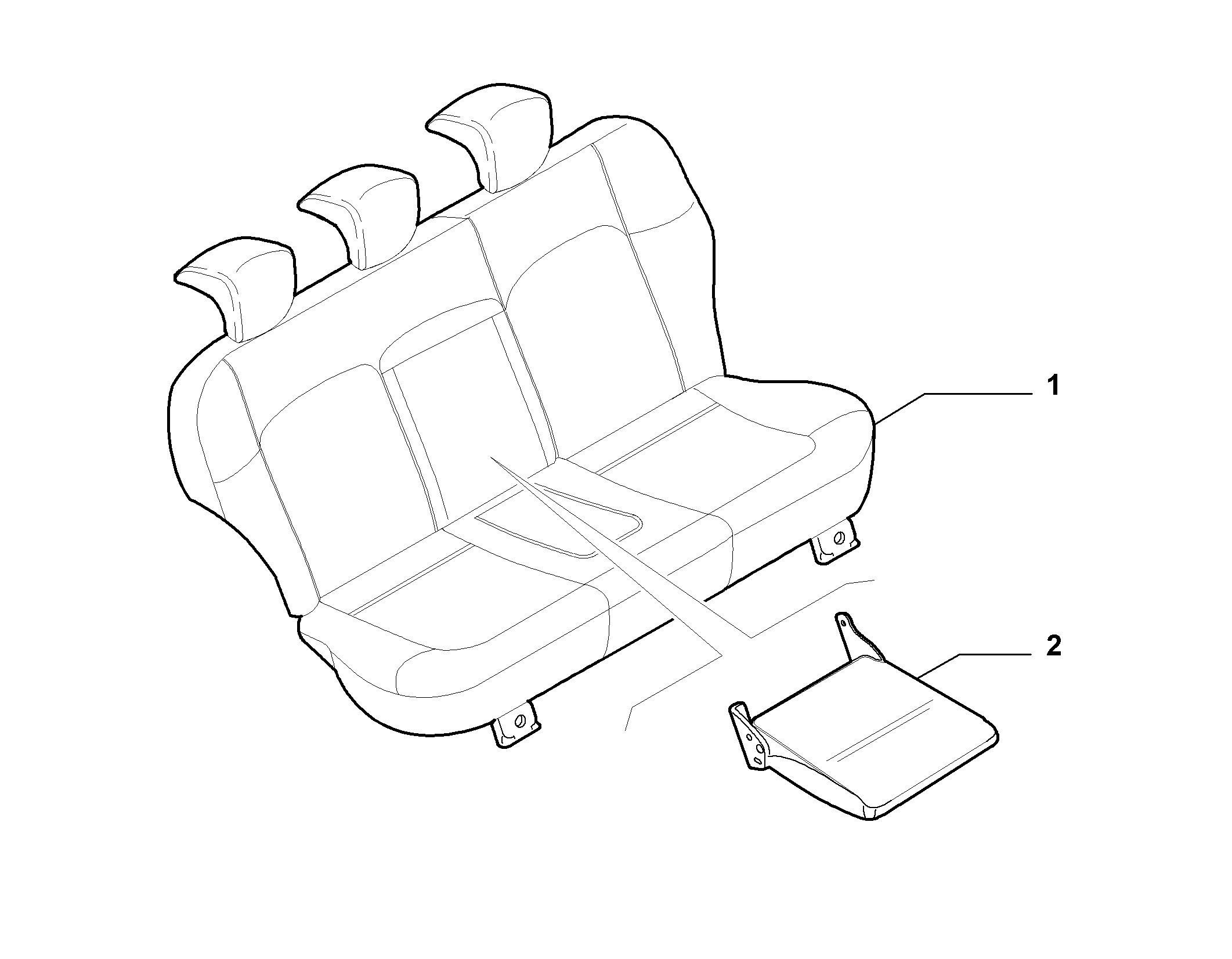 70613-005 REAR SEATS