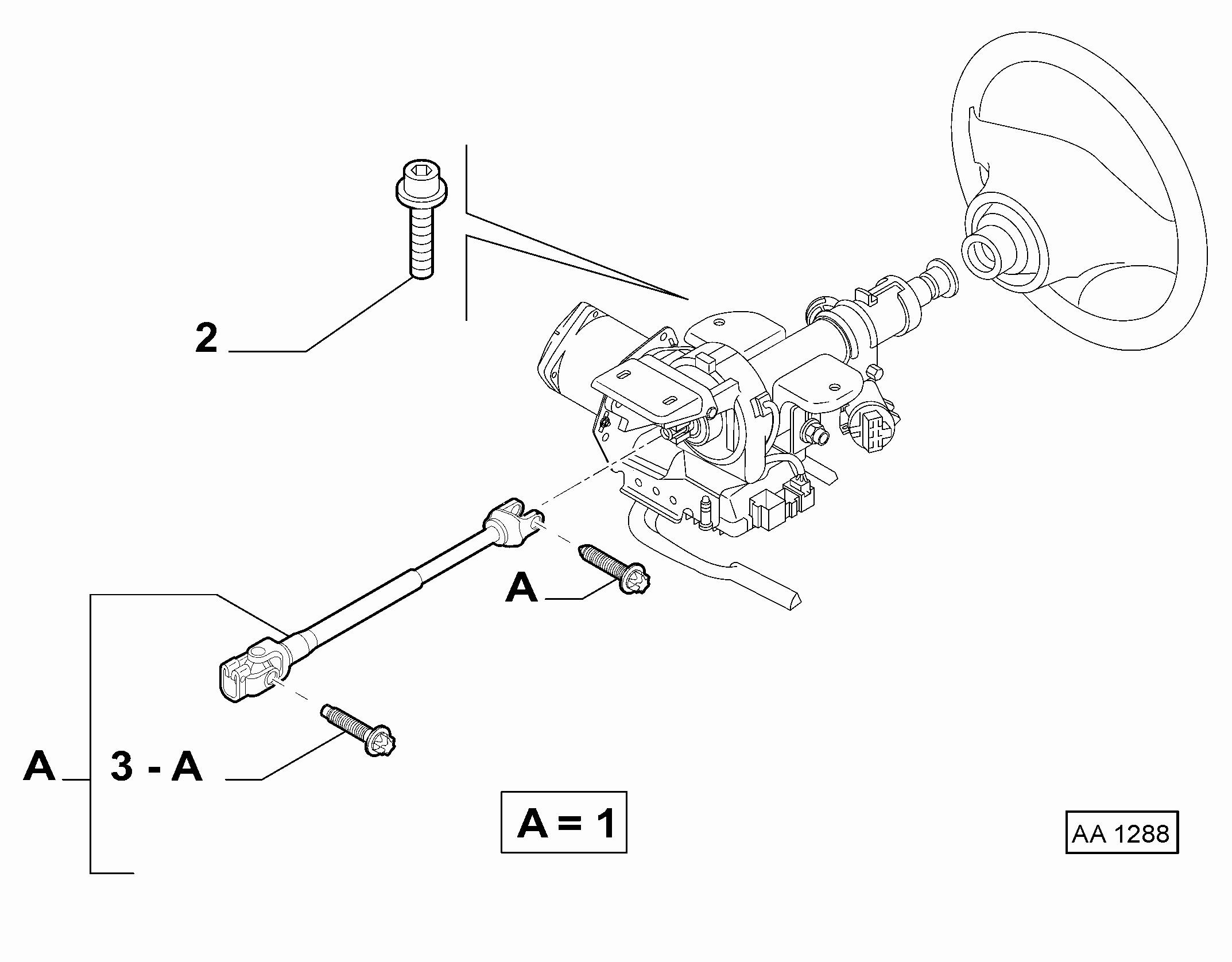 71769200 ELECTRIC POWER STEERING SHAFT