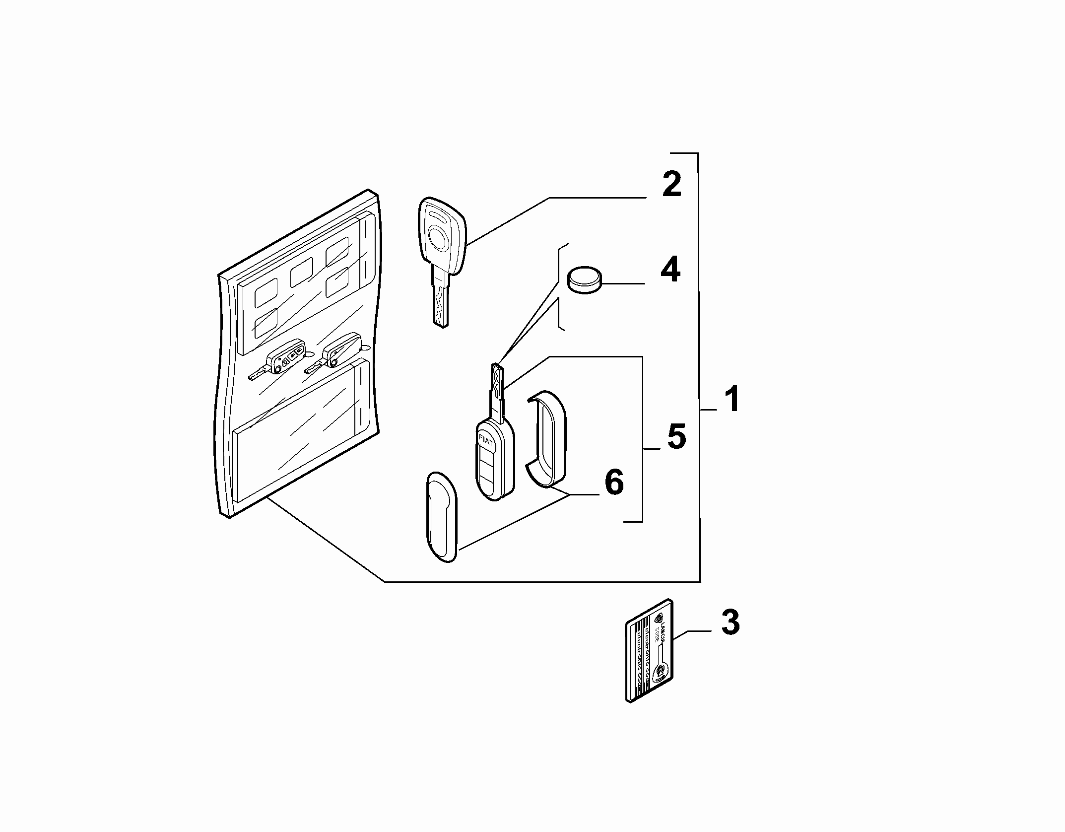 55202-020 KEY KIT AND OPENING SYSTEM
