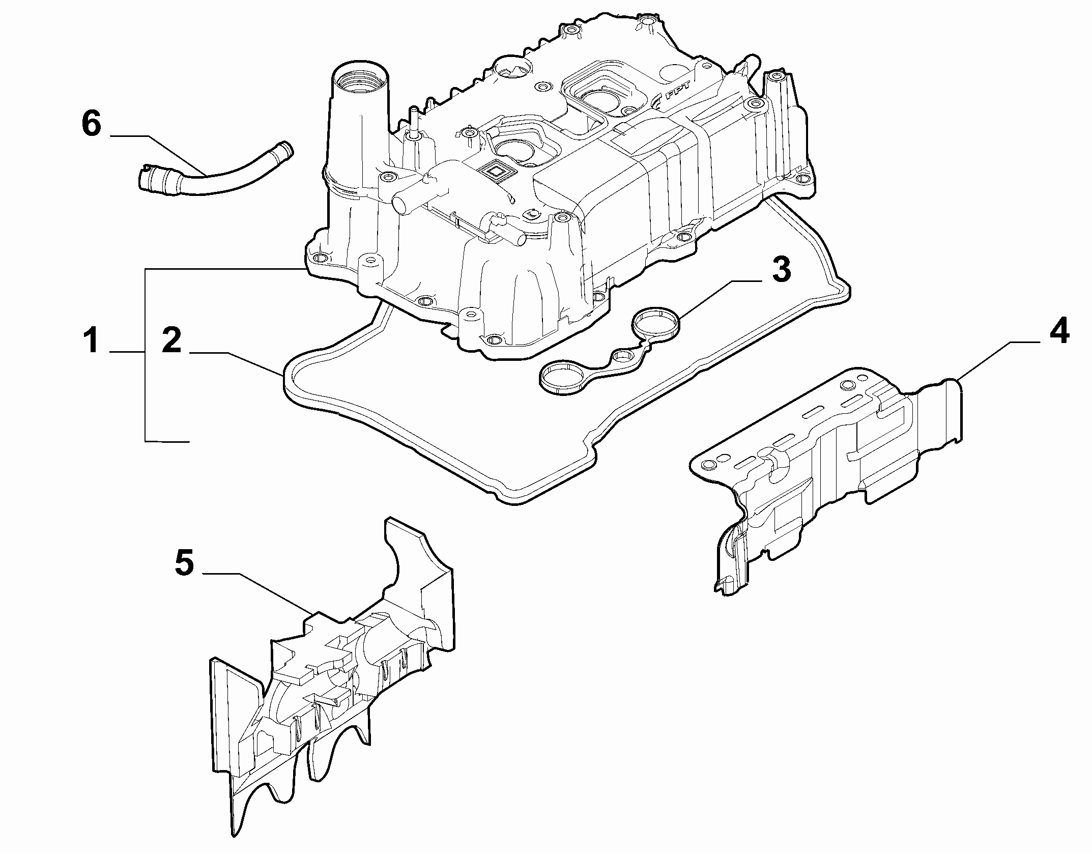 10101-030 CYLINDER HEAD AND GASKET COVERS