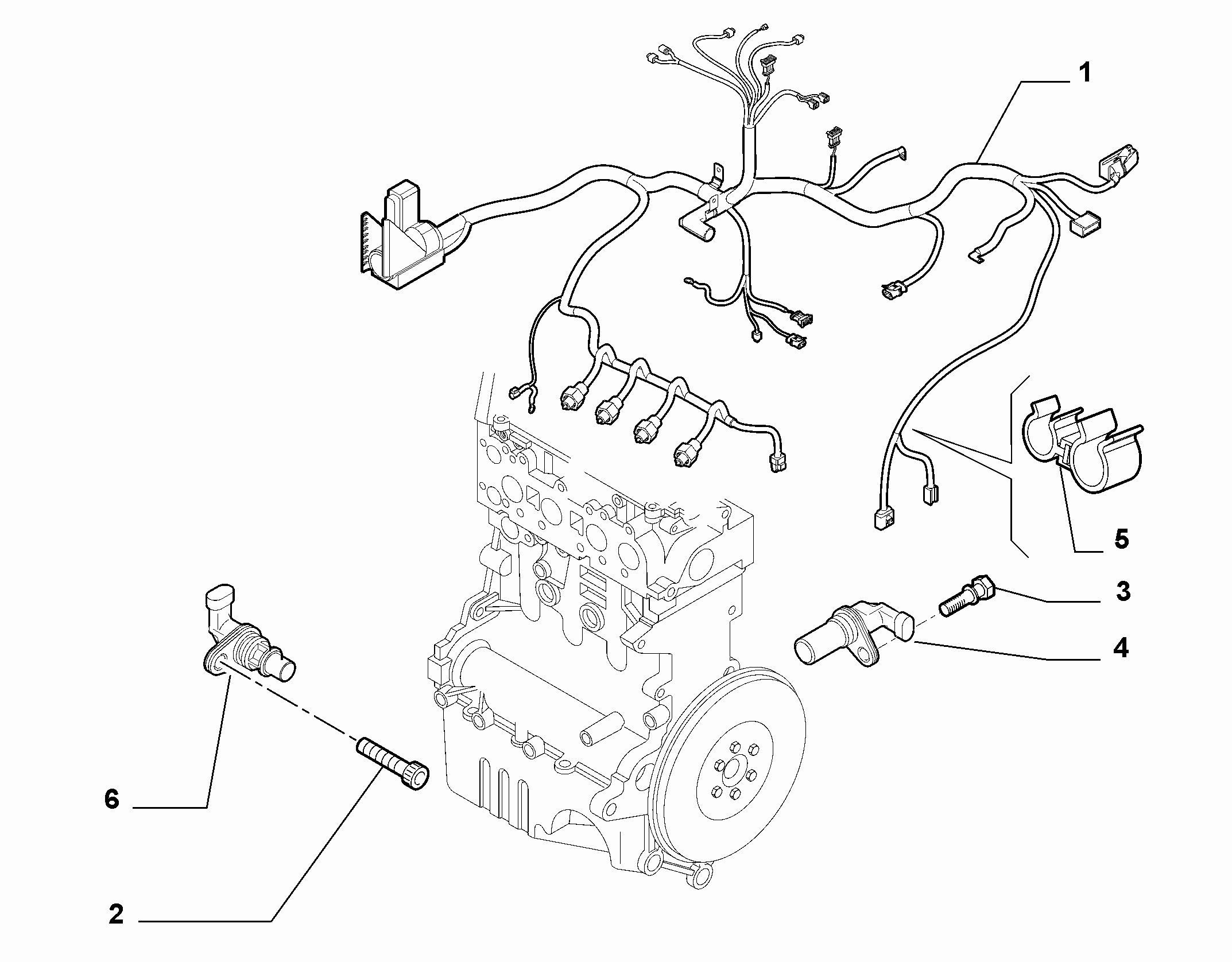10226-040 ENGINE HARNESS AND SUPPORTS