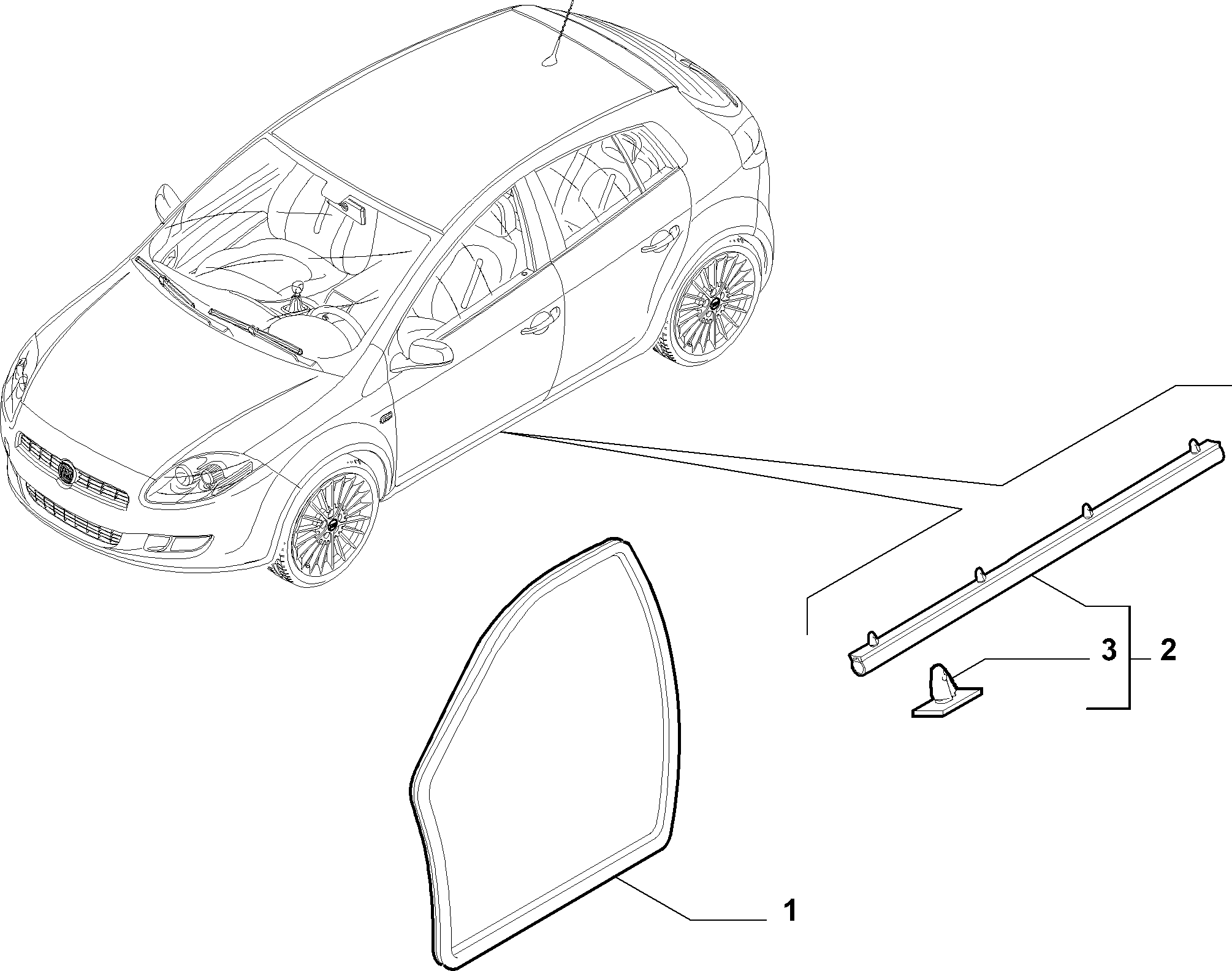 70129-080 FRONT DOOR RING GASKET