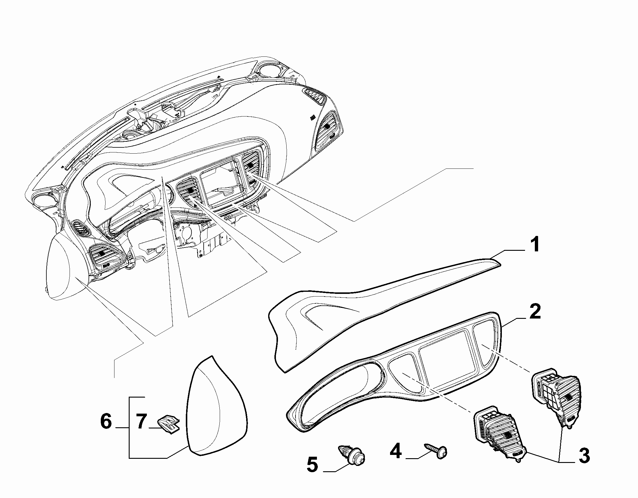 70502-020 DASHBOARD INSTRUMENT HOLDER DIALS