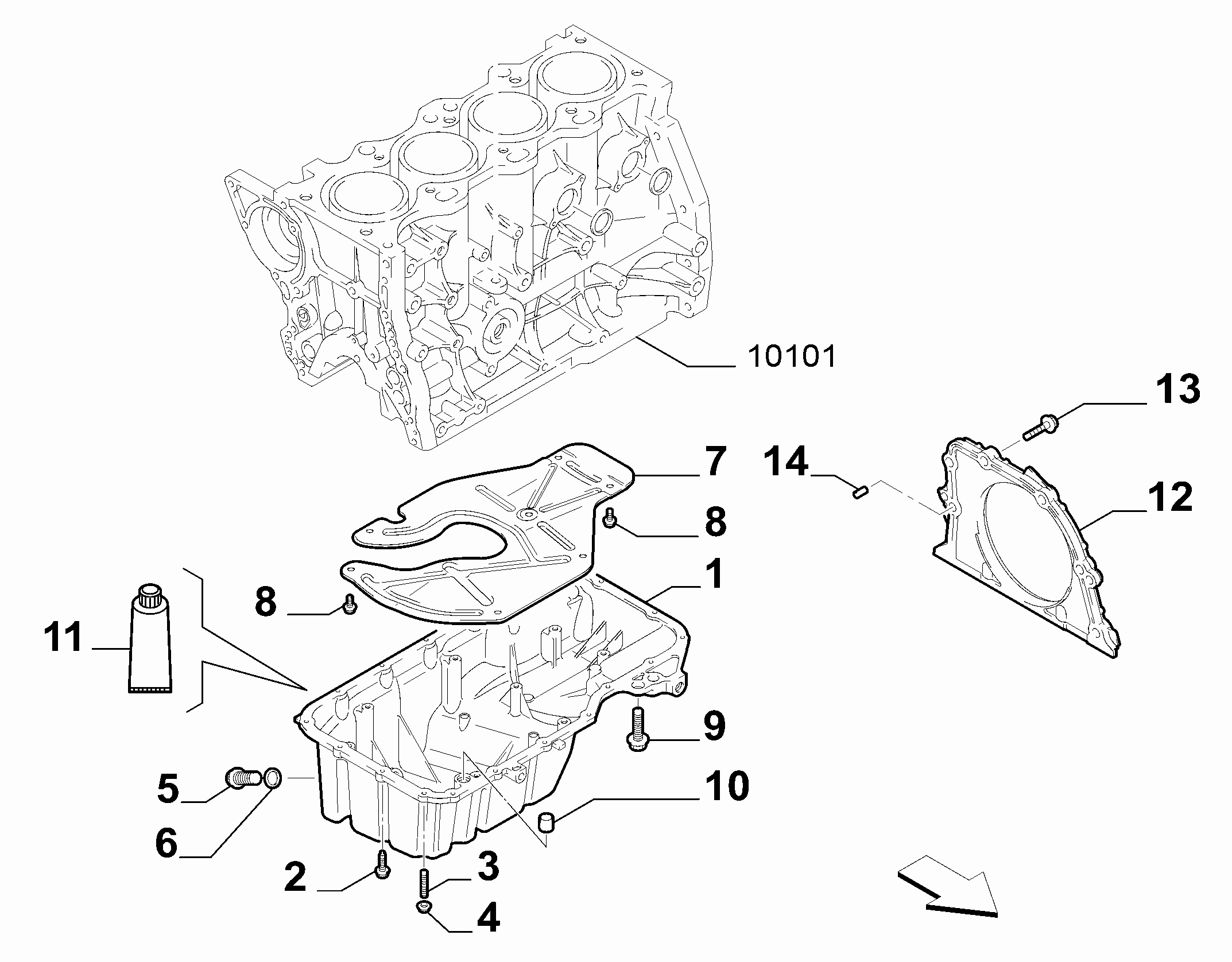 10102-010 OIL CAP AND FLOOR PANEL COVER