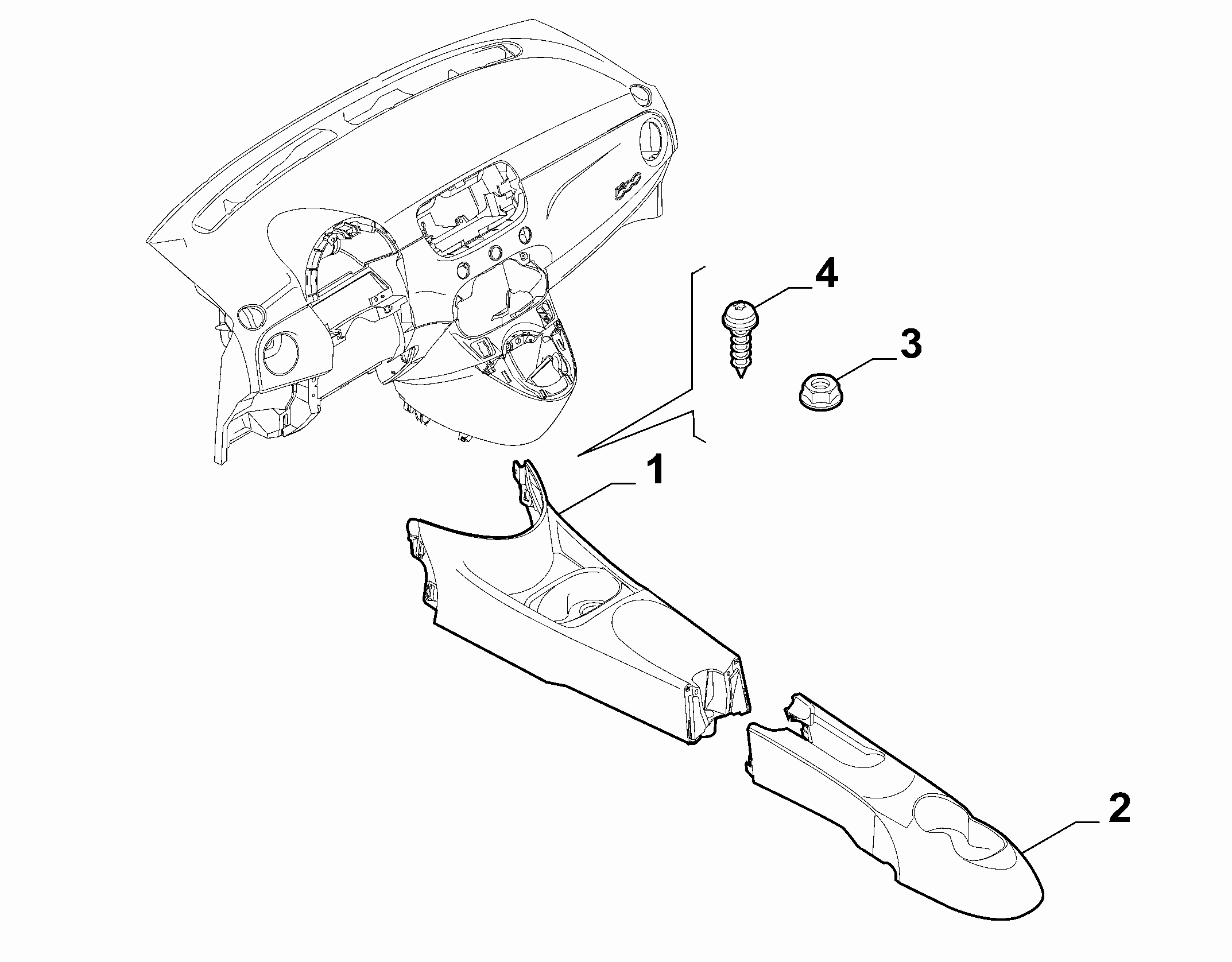 70504-010 SHAFT TUNNEL CONSOLE