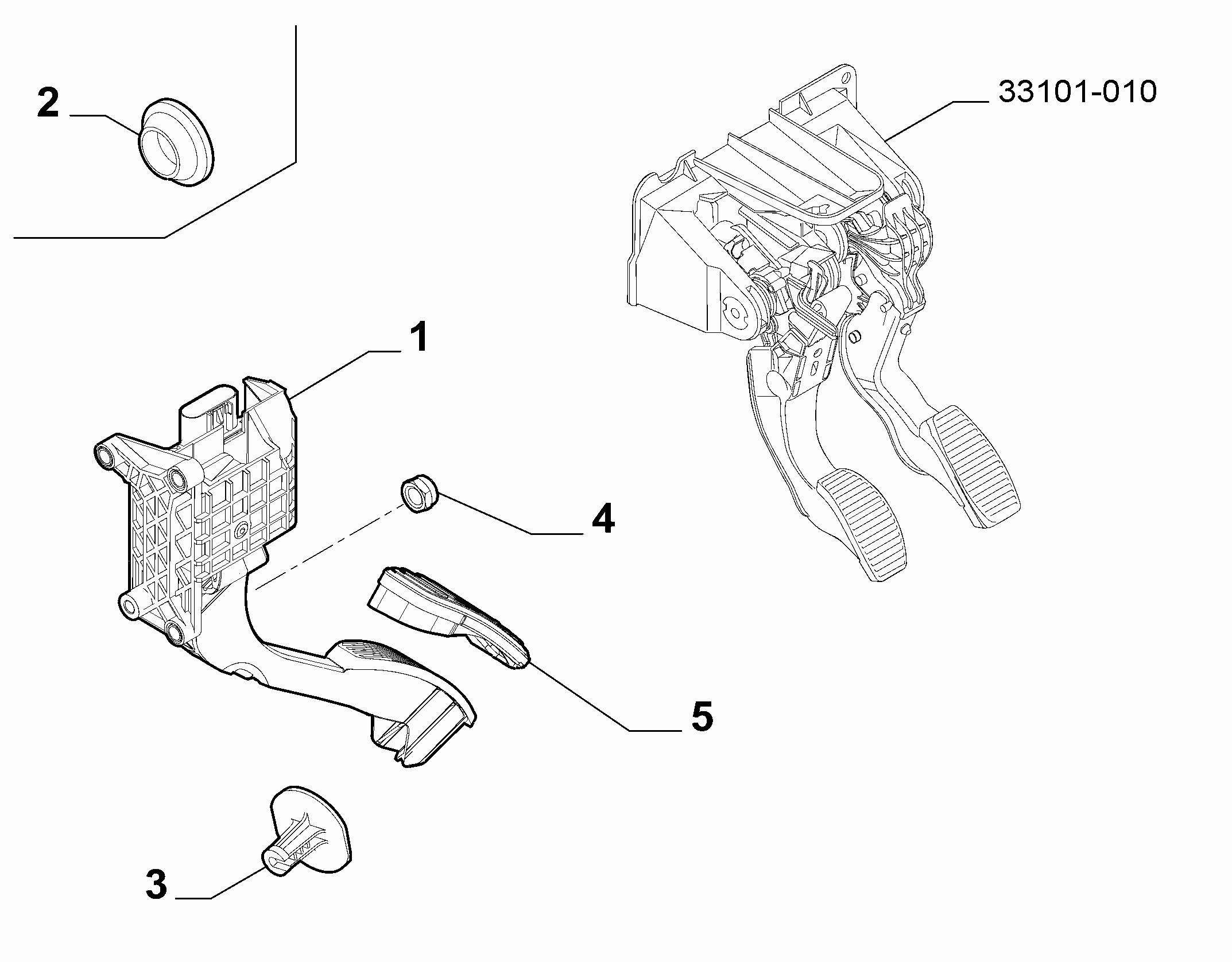 10222-010 ACCELERATOR PEDAL COMMAND
