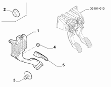 10222-010 ACCELERATOR PEDAL COMMAND