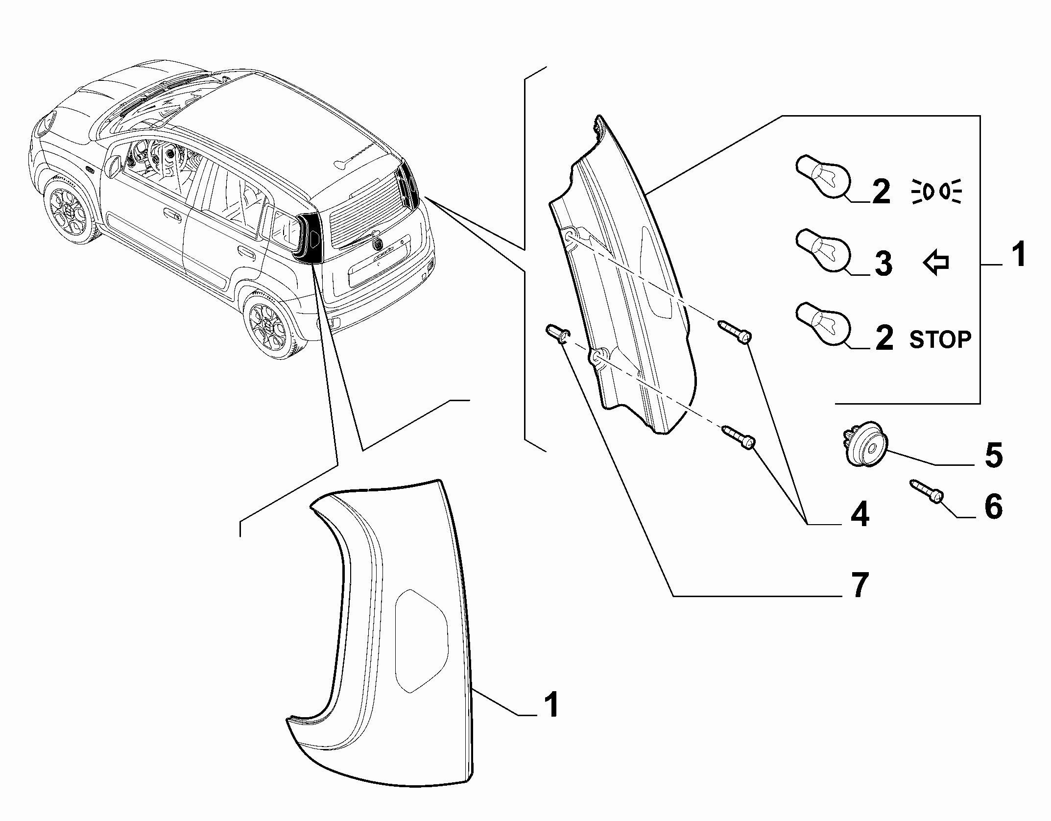 55401-030 TAIL LAMP