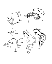 10402-010 WATER PUMP AND GASKETS