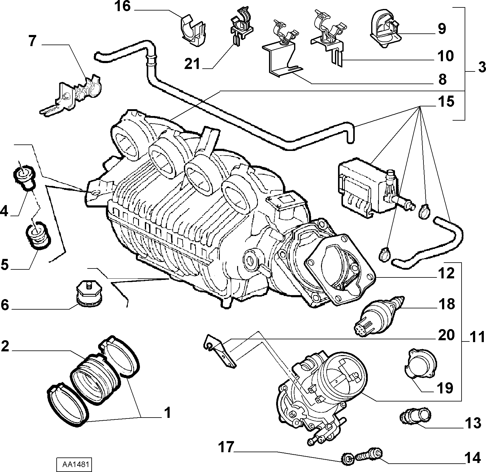 55190975 AIR DUCT SYSTEM