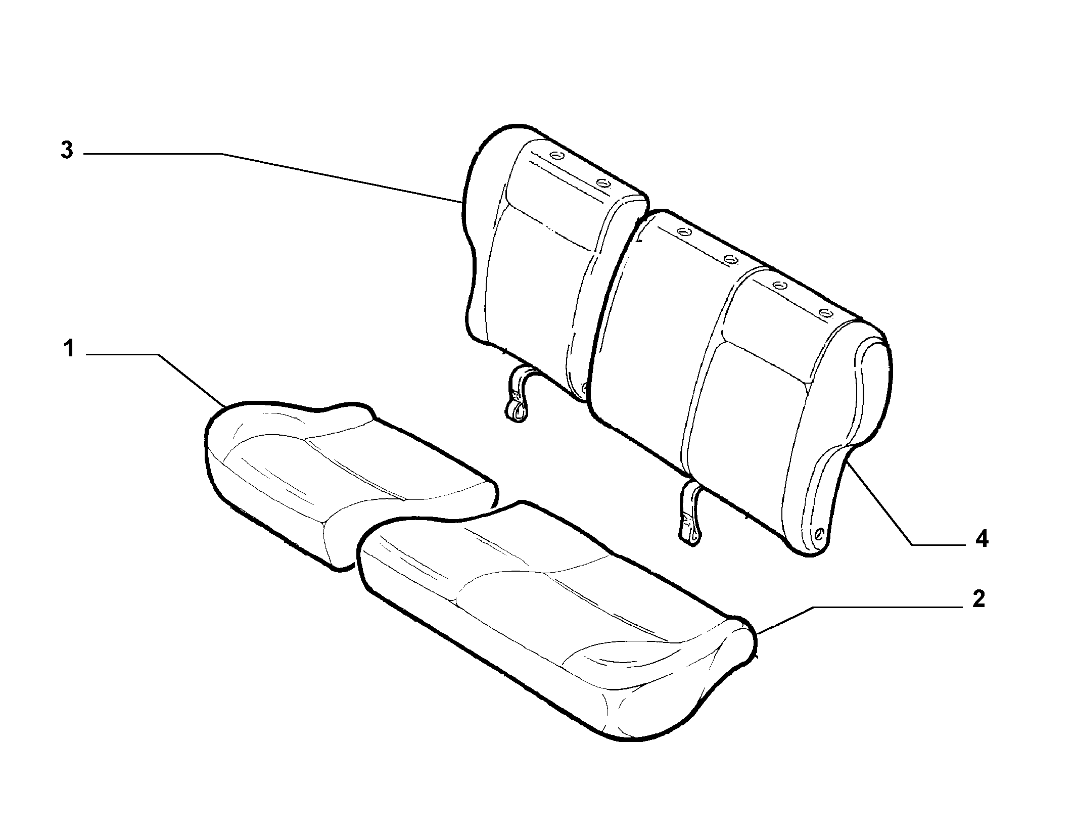 70615/08 REAR SEAT LINING