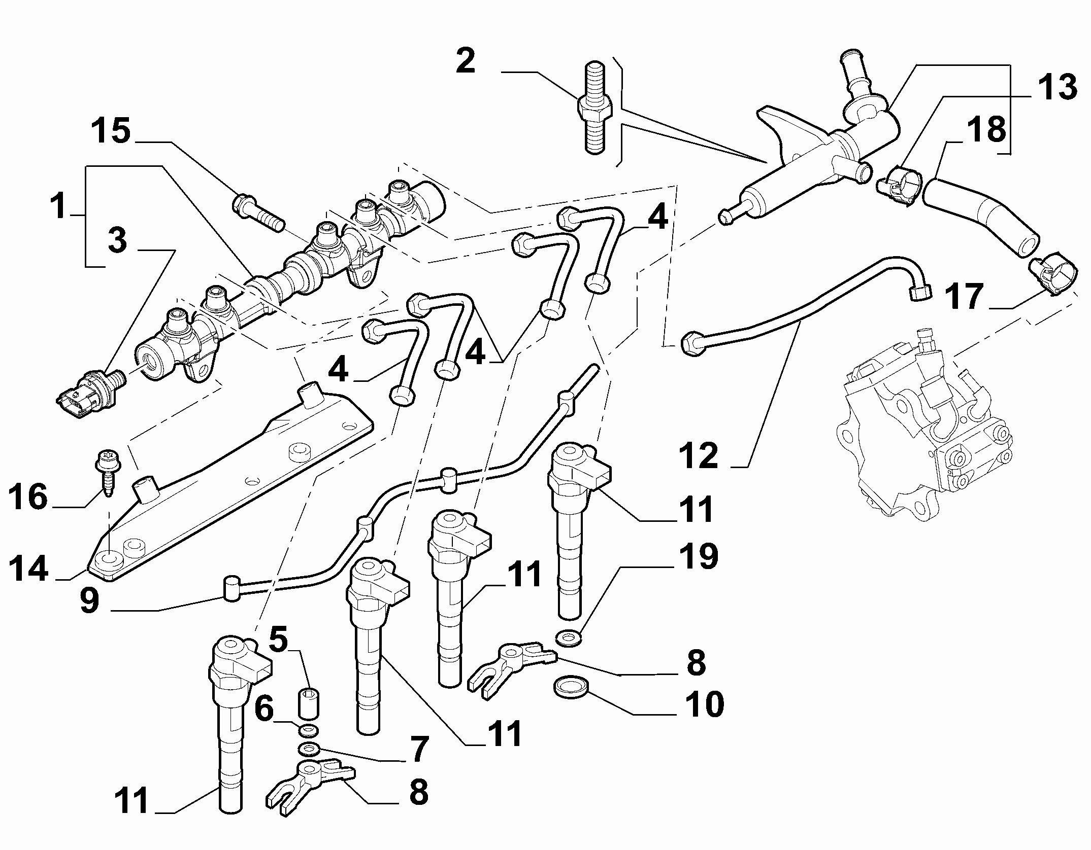 10226-020 HYDRAULIC COUNTER AND INJECTORS