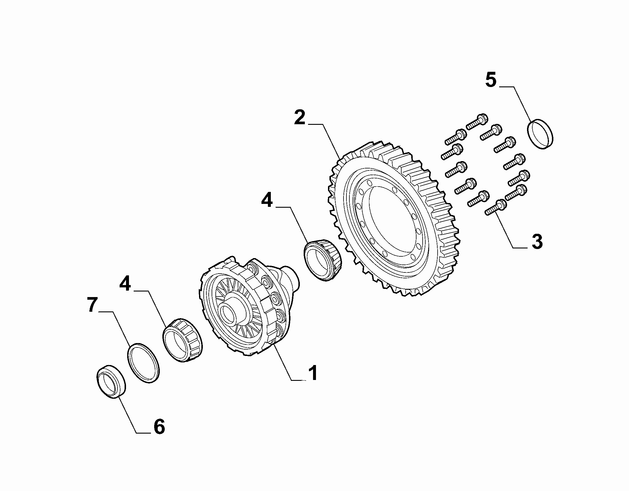 21220-010 GEARING AND HALF CRANKSHAFT