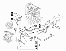 10402-020 THERMOSTAT AND WATER PIPES