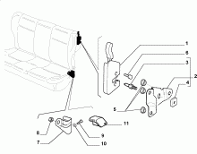 70613/00 REAR SEAT
