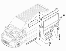 70020-040 OUTER SIDE PANEL FOR COMMERCIAL VEHICLES